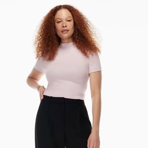 Aritzia Babaton Gonzalo T-Shirt- Pink- Size M